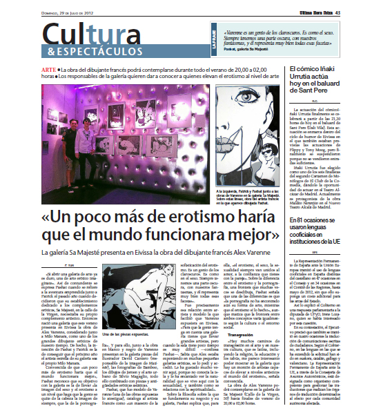 Article Ultima Hora 2012